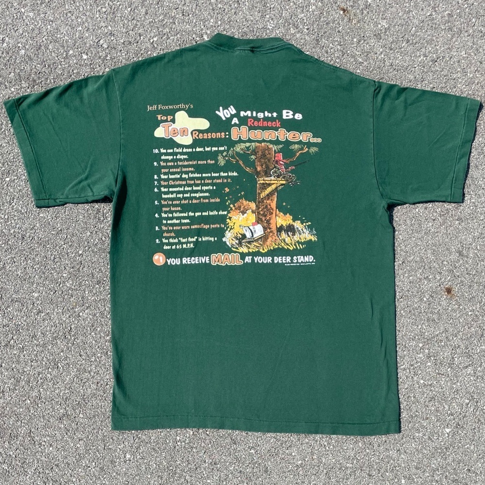 Jeff Foxworthy You Might Be A Redneck Hunter 1996 Softee T-shirt XL